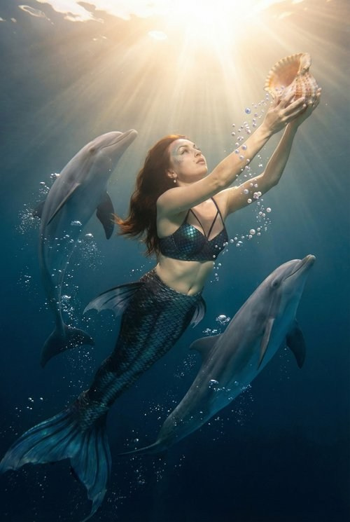 Русалка. Шаблоны и дизайны выпускных альбомов и фотокниг