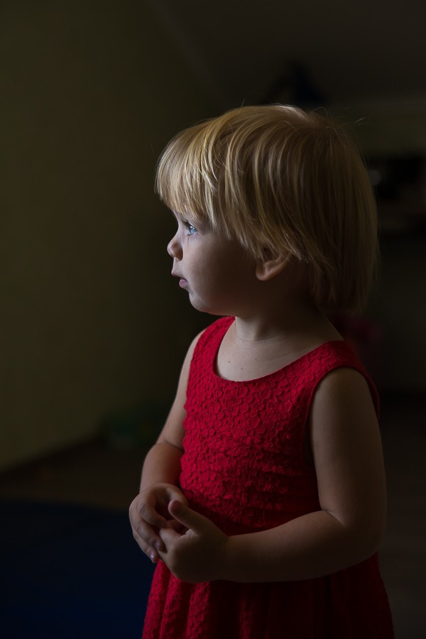 Домашняя портретная фотосессия для девочки трех лет. Семейный и школьный фотограф в Москве Анна Ткач