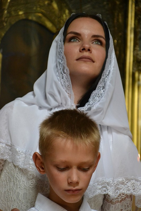 Посещение церкви. Дети. Fotounata.ru