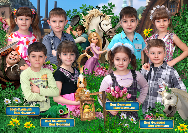 Выпускной альбом для детского сада Рапунцель. Medlori fotobook Выпускные альбомы в Липецке Лариса Медведева