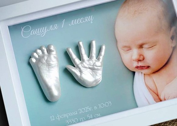 Слепки 2D. Профессиональный фотограф новорождённых в Москве Елена Сатюкова