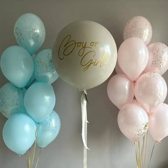 Gender balloons. Balloons and decorations in Serbia. Delivery 24/7