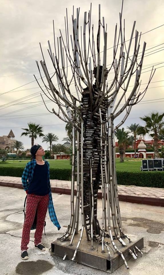 Человек дерево / Египет/ Хургада / 2018. Художник — скульптор Антонина Фатхуллина