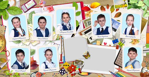Шаблон 45 Начальная школа. Medlori fotobook Выпускные альбомы в Липецке Лариса Медведева