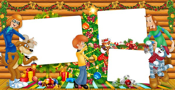 Шаблон 116 для детского сада «Простоквашино зимой». Medlori fotobook Выпускные альбомы в Липецке Лариса Медведева