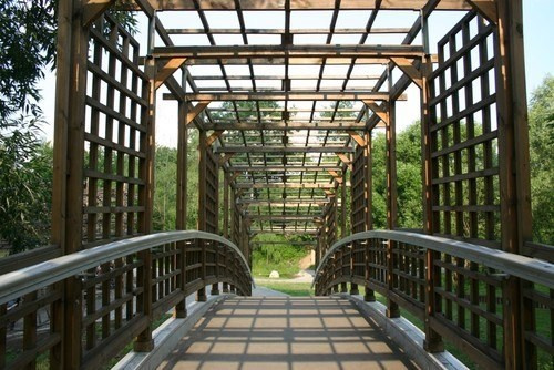 Локация для фотосъёмки в парке — вековые дубы, клёны и цветущие клумбы