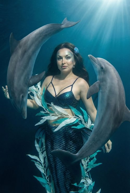 Русалка. Шаблоны и дизайны выпускных альбомов и фотокниг