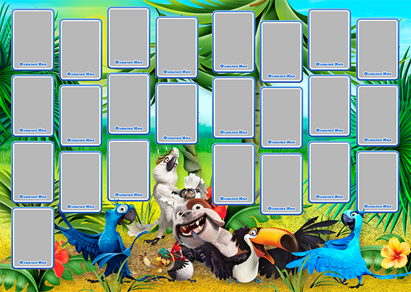 Шаблон 0218 для детского сада «РИО Попугай». Medlori fotobook Выпускные альбомы в Липецке Лариса Медведева