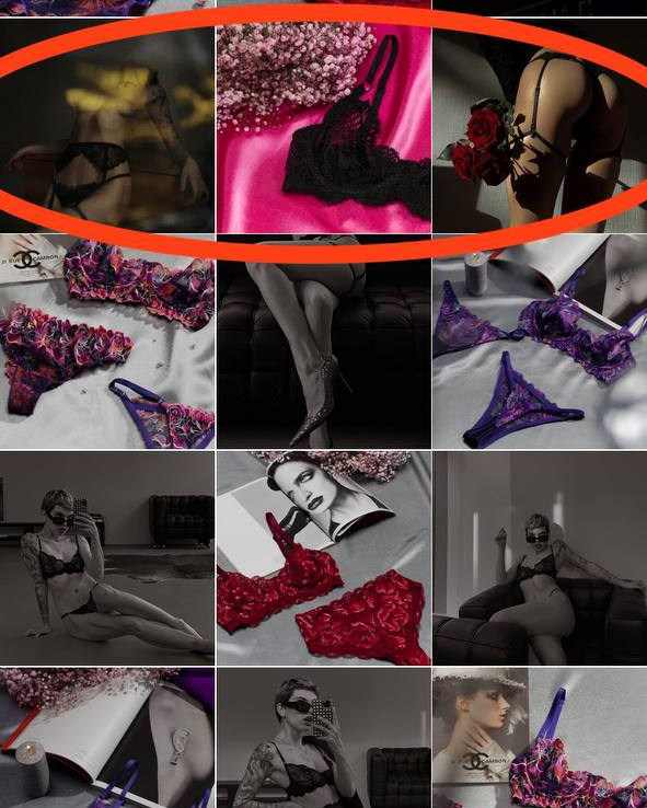 Визуал для бренда белья. Фотограф Кристина Берг