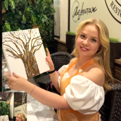 Онлайн мастер-класс «ДЕРЕВО ИЗОБИЛИЯ» с инкрустацией. MONA-ART. Студия авторского декора на заказ: зеркала-скалы по вашим размерам, столики, 3D панно, интерьерные картины, торшеры, светильники,