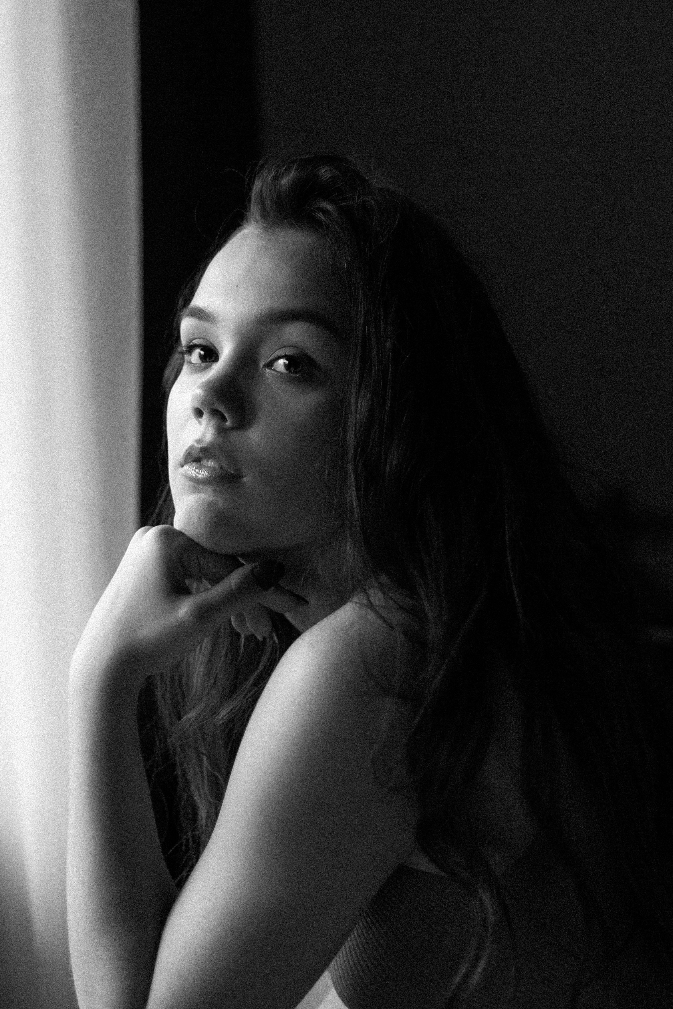 женский портрет, фотосессия, чб, женщина картина новосибирск фотографновосибирск 