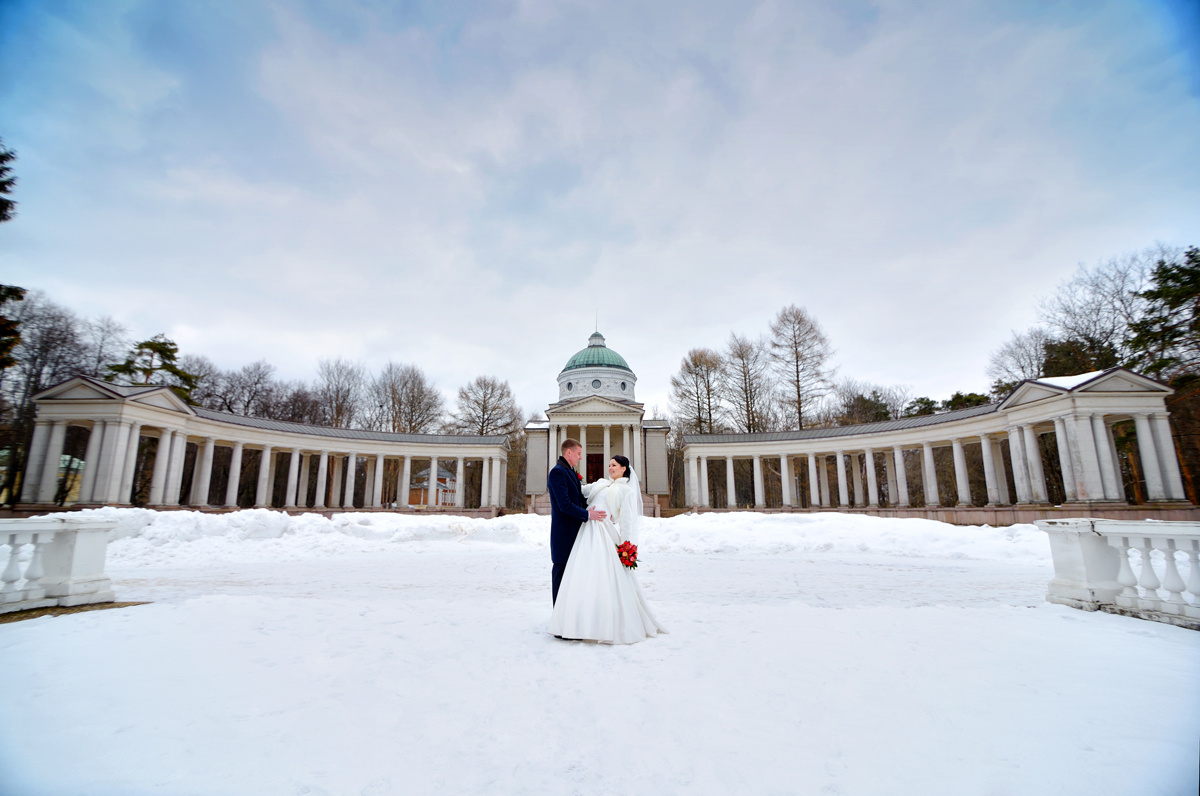 Свадебная фотосессия в усадьбе Архангельское