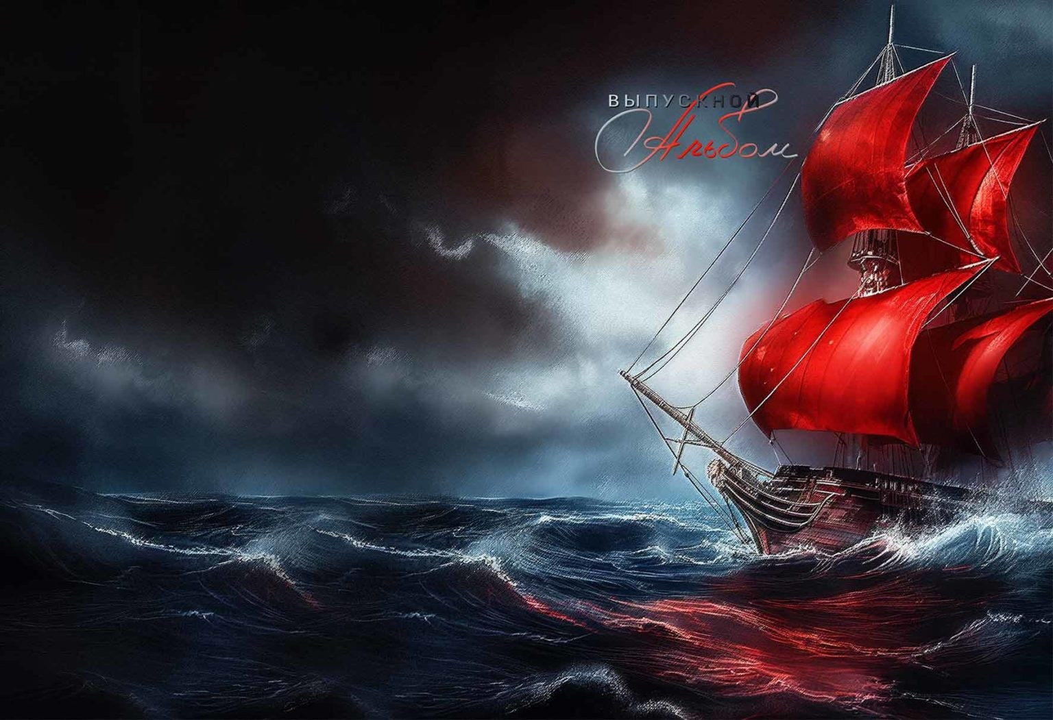 Дизайн. Альбом Алые паруса 2. Выпускные альбомы в Москве и Московской области