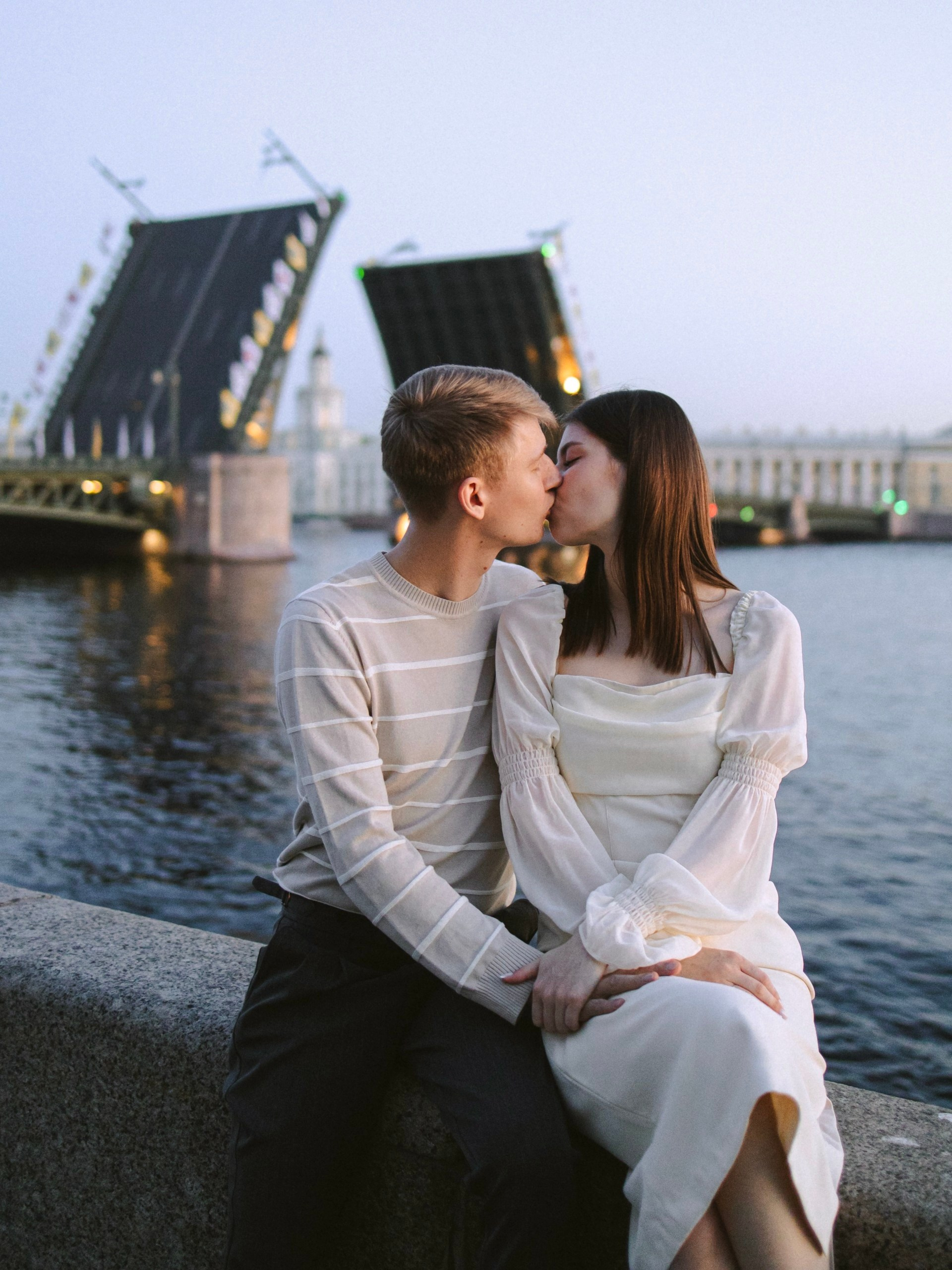 на рассвете