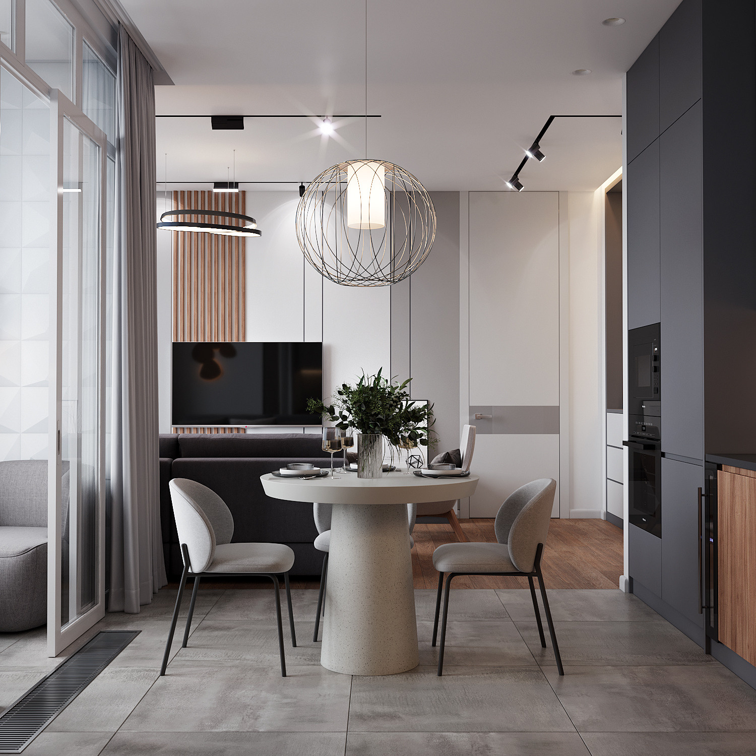 Интерьер в серой гамме