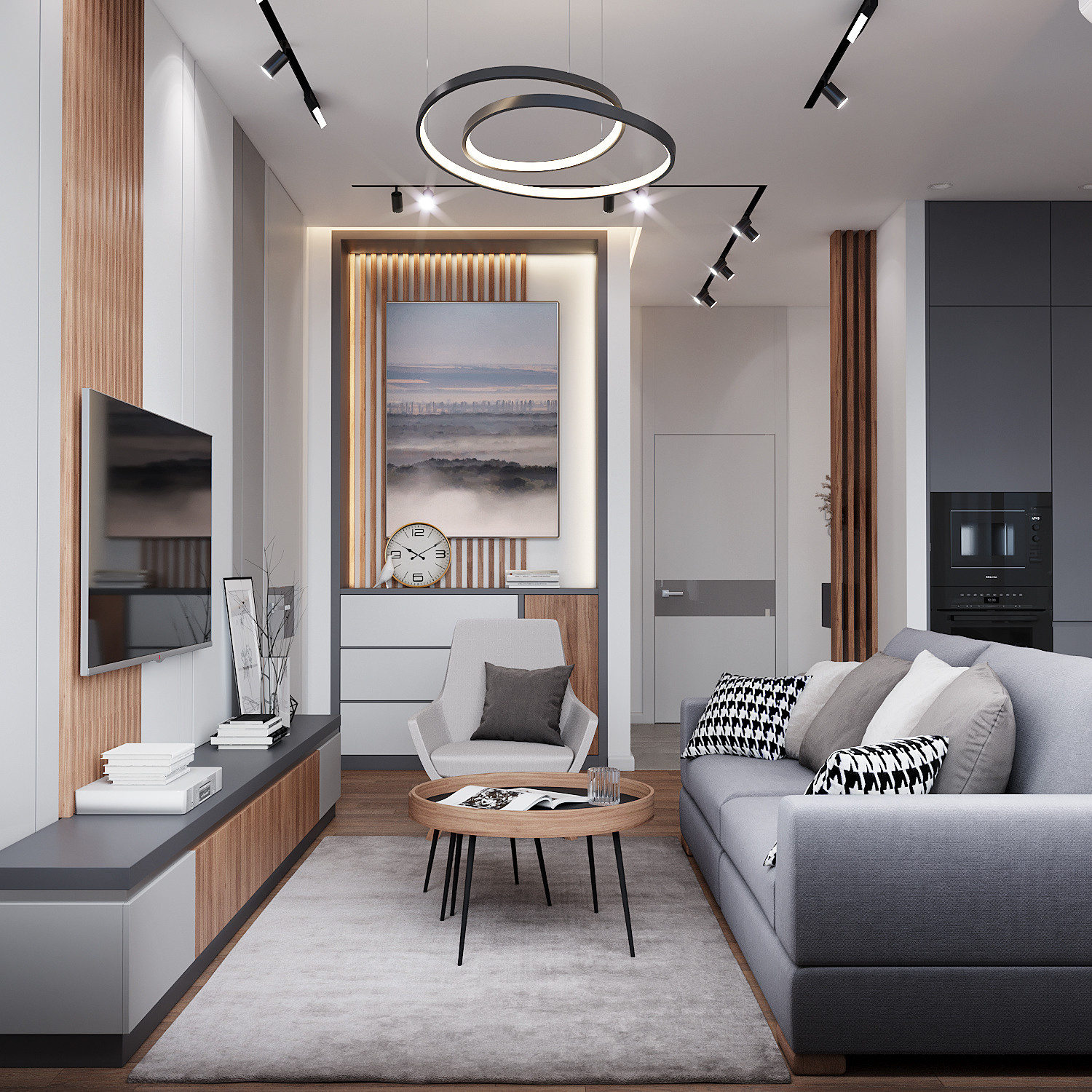 Современный интерьер гостиной