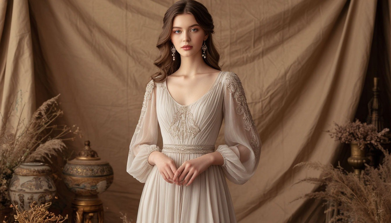 Стили фотосессий для девушек. Ампир. Нежный потрет девушки.