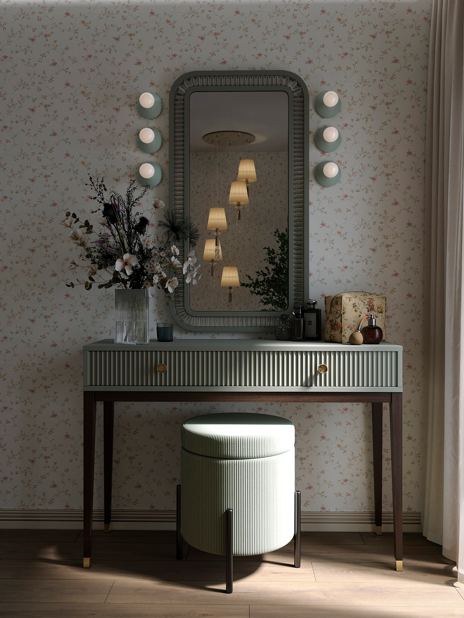 Модель в интерьере. 3D визуализатор