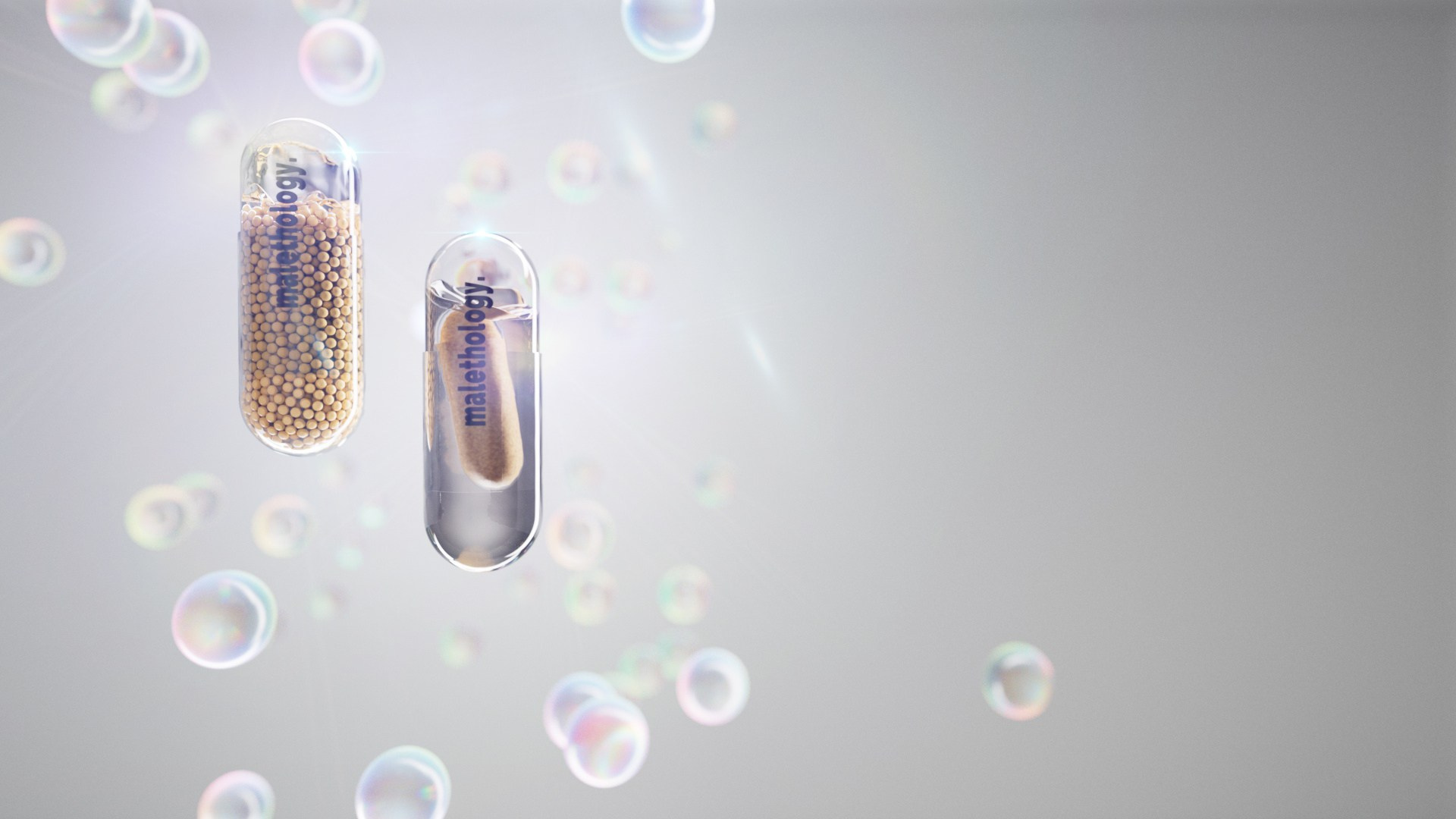 3д рендер в стиле макро съемки бадов