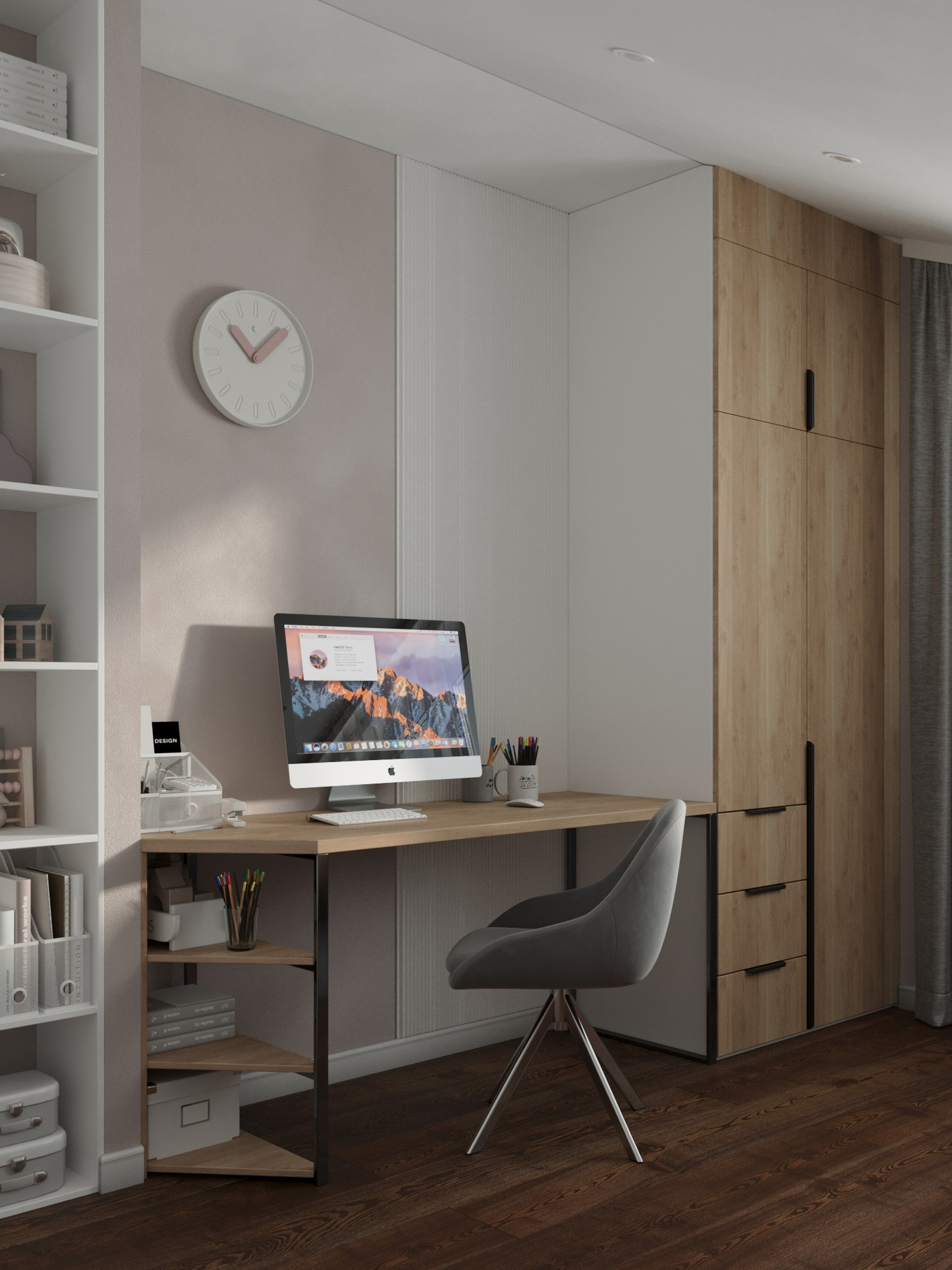 Проект квартиры в Хрустальном парке. 3D-дизайнер Кристина Пуляевская