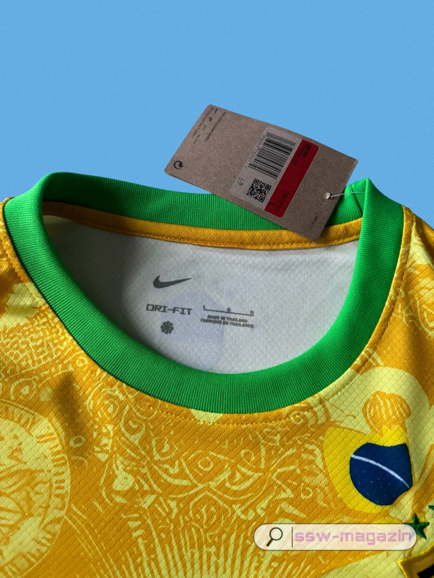 Футболка сборной Бразилии 2025 с Иисусом купить. Футбольный магазин — ssw_magazin