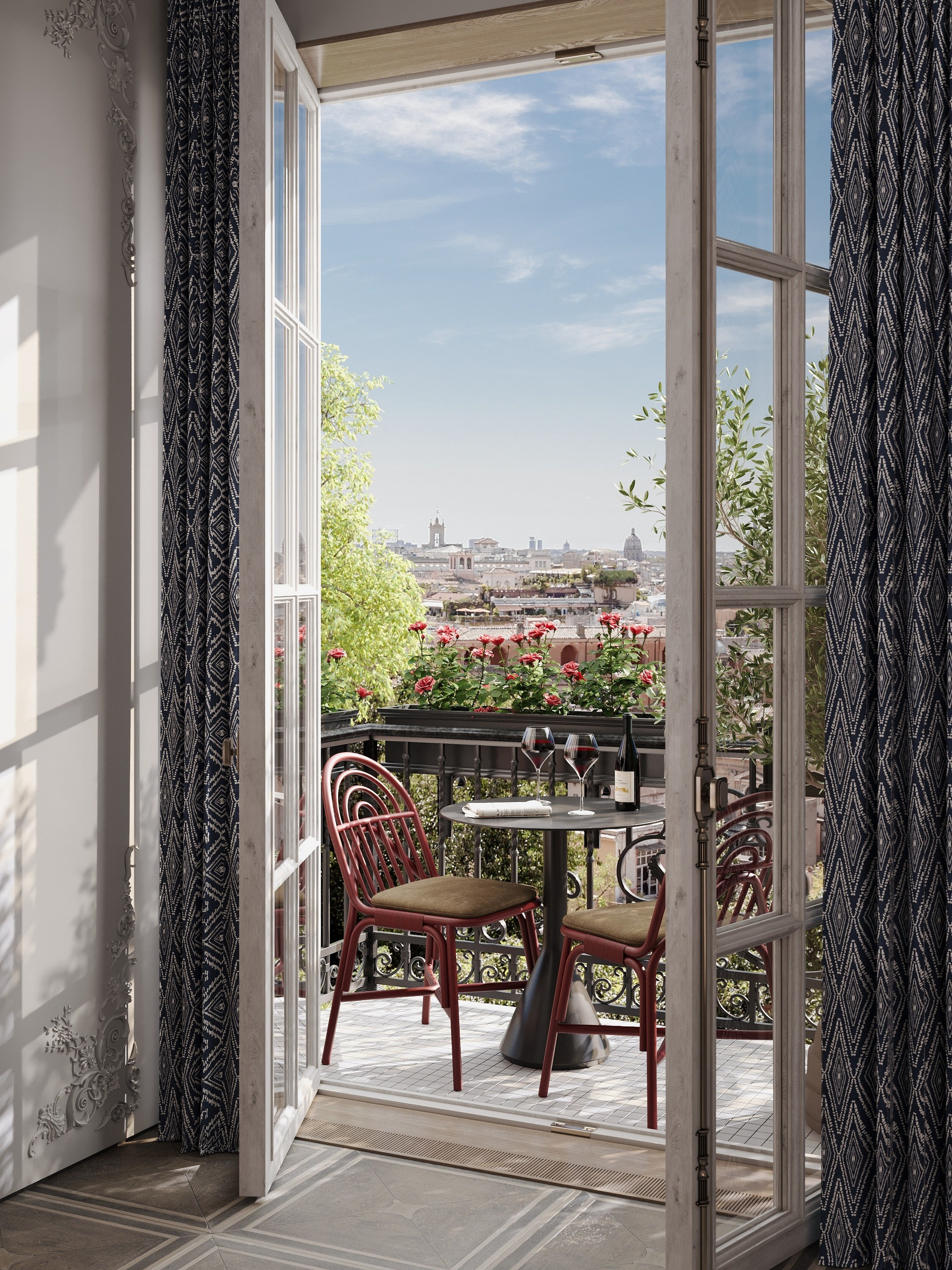 Визуализация интерьера Corsa Render