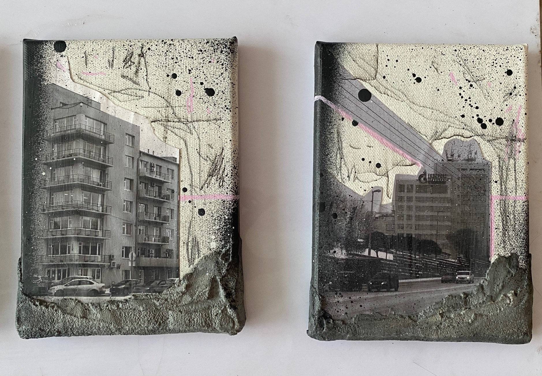 Drawings, collages. Artist Anna Snegina Художница Анна Снегина