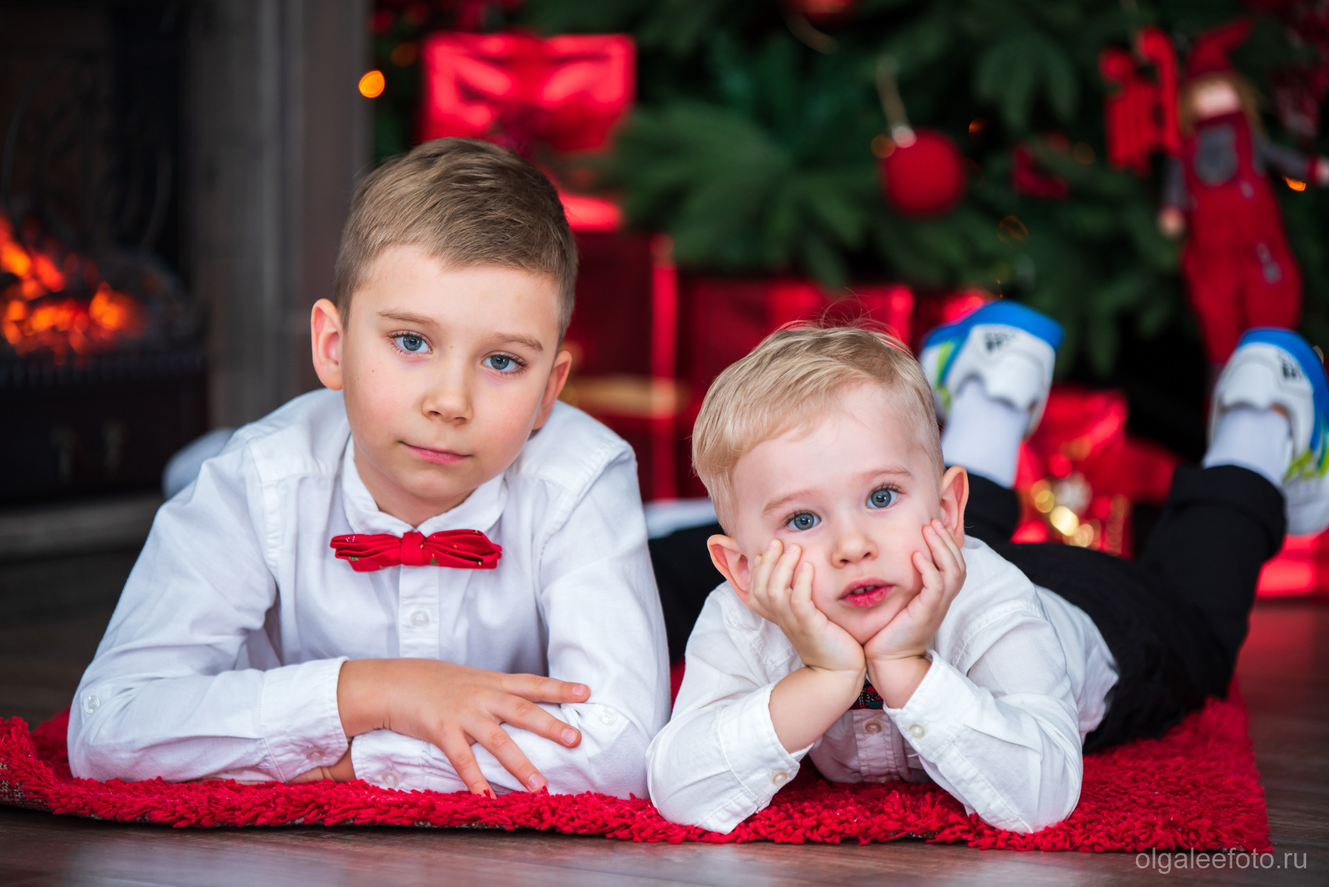 Семейная. Новогодняя. Студия Эльф. Ольга Ли свадебный семейный фотограф Иркутск