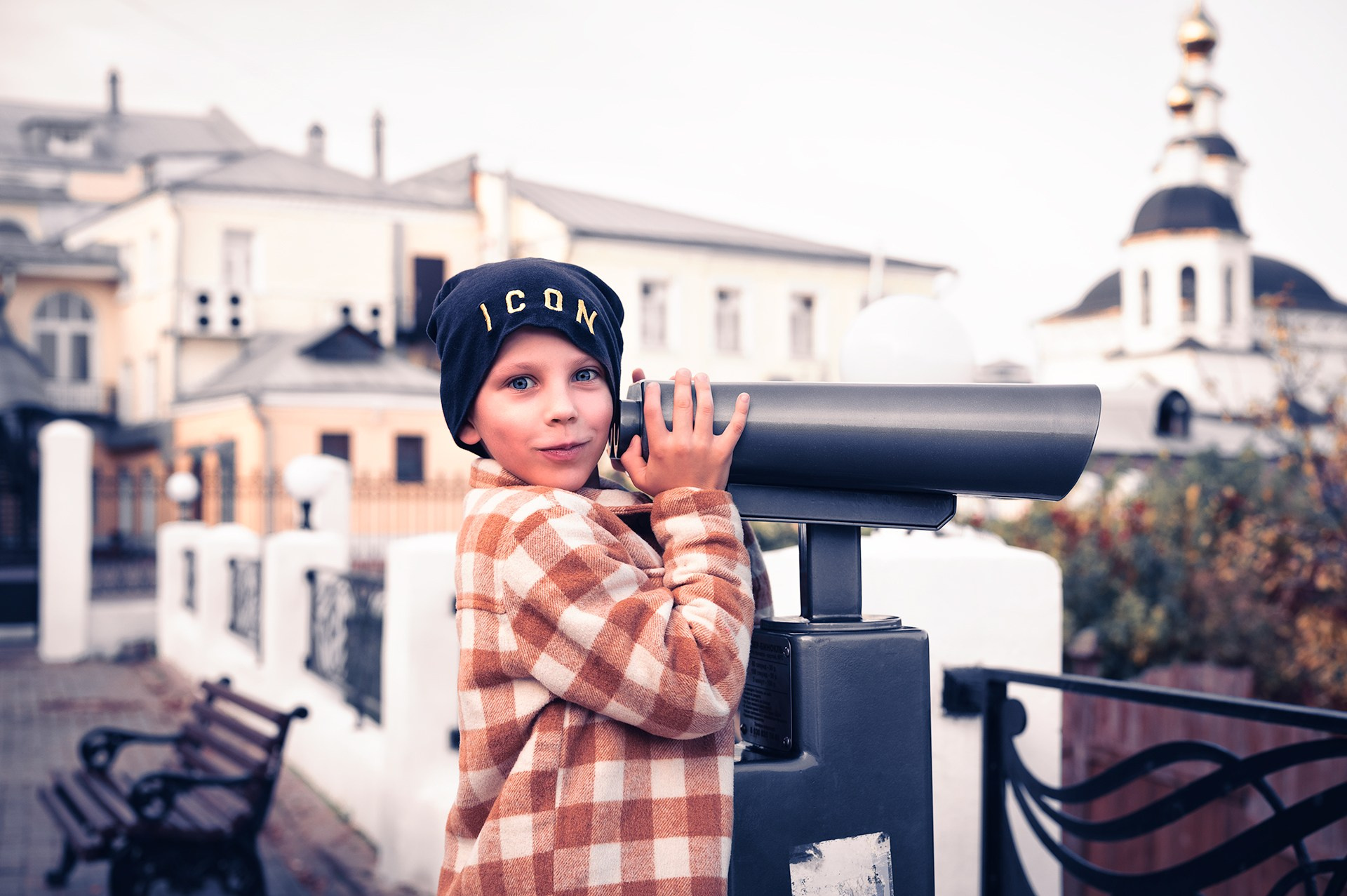 Детская фотосессия во Владимире. Смотровая площадка на улице Георгиевской.