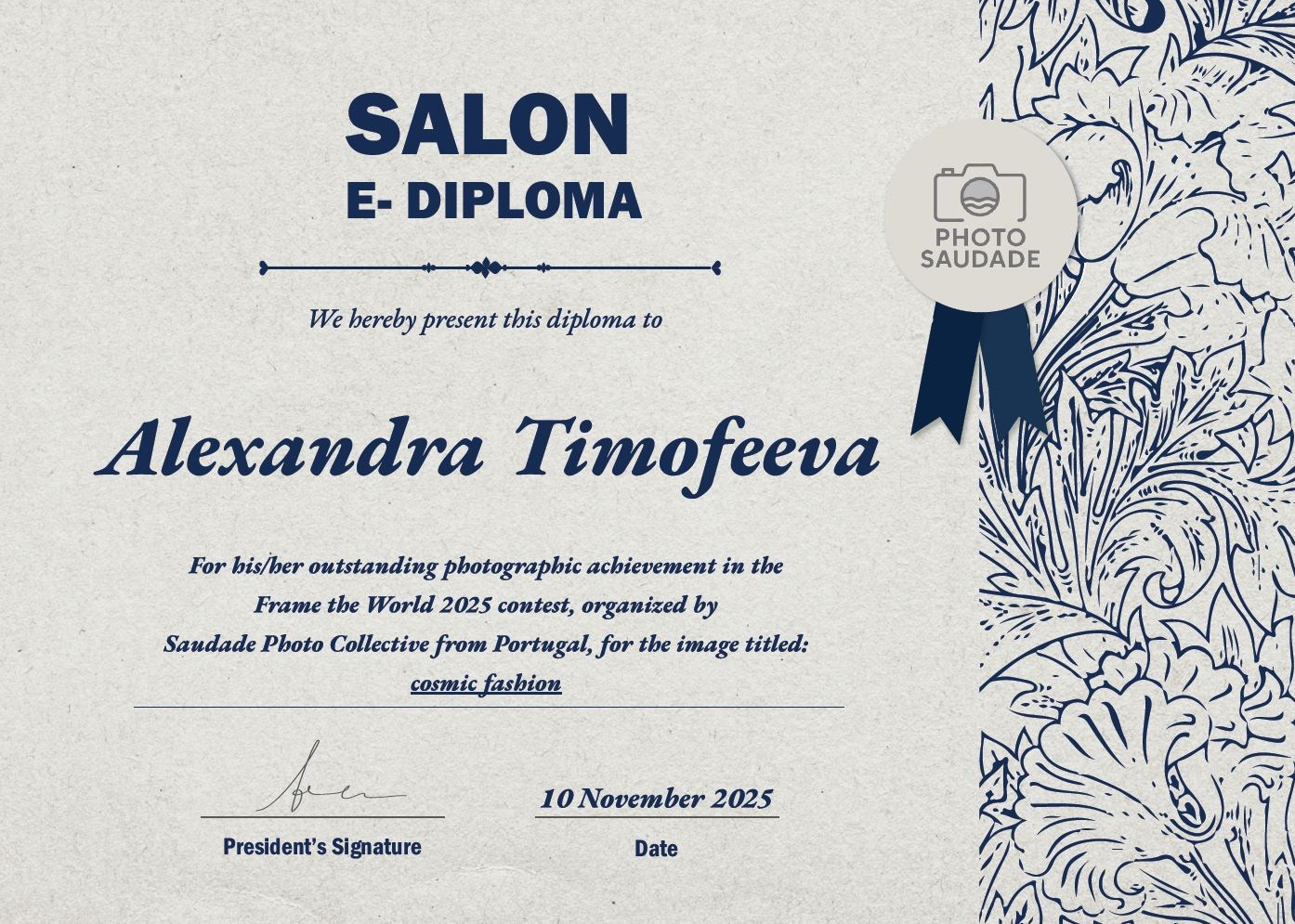 Обо мне. Фотограф Александра Тимофеева