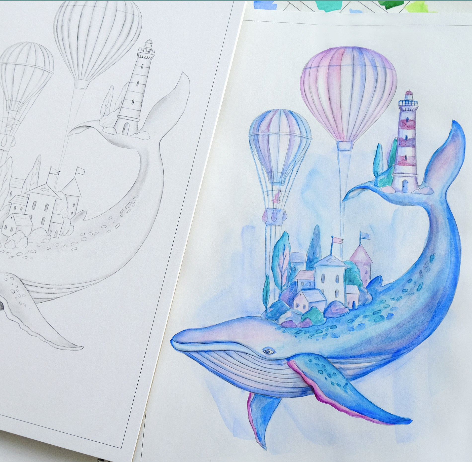 Dreams Авторская раскраска Алёны Лазаревой. Раскраски Алёны Лазаревой