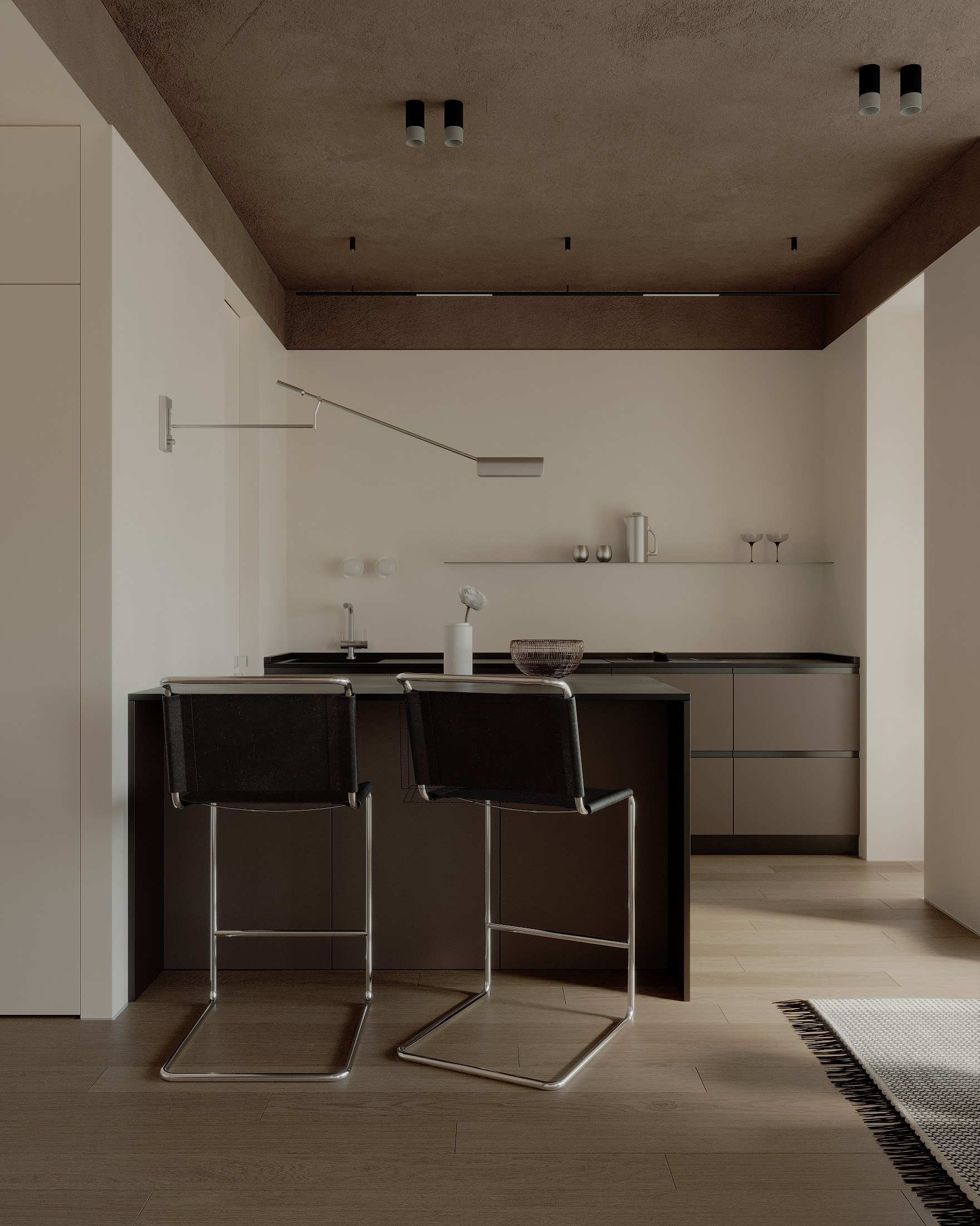 COFFEE MOOD APRTM. KWITE INTERIOR. Студия дизайна