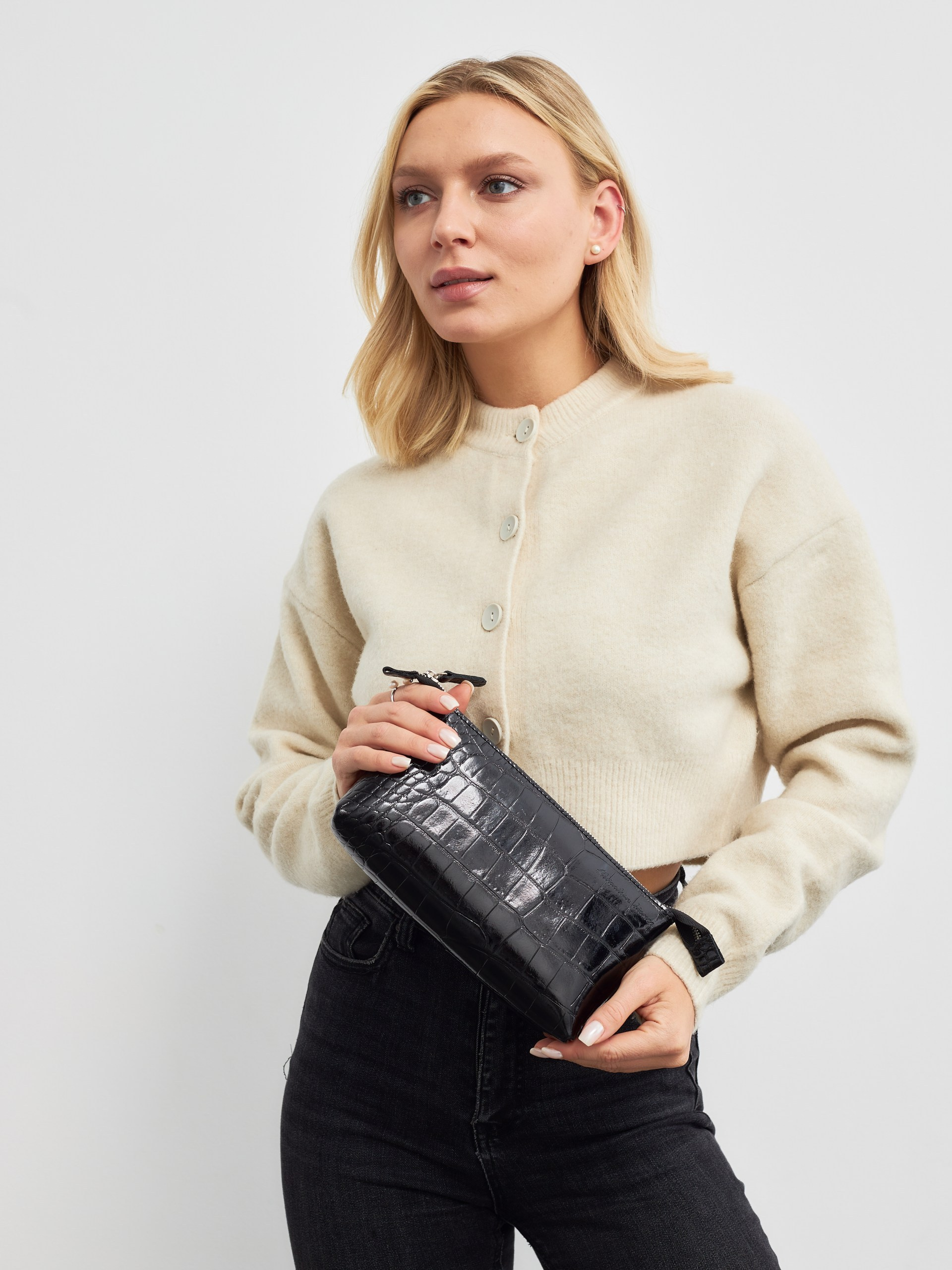 Модель 4К04. Бренд Alligatore Biaco — это изящные изделия из натуральной кожи