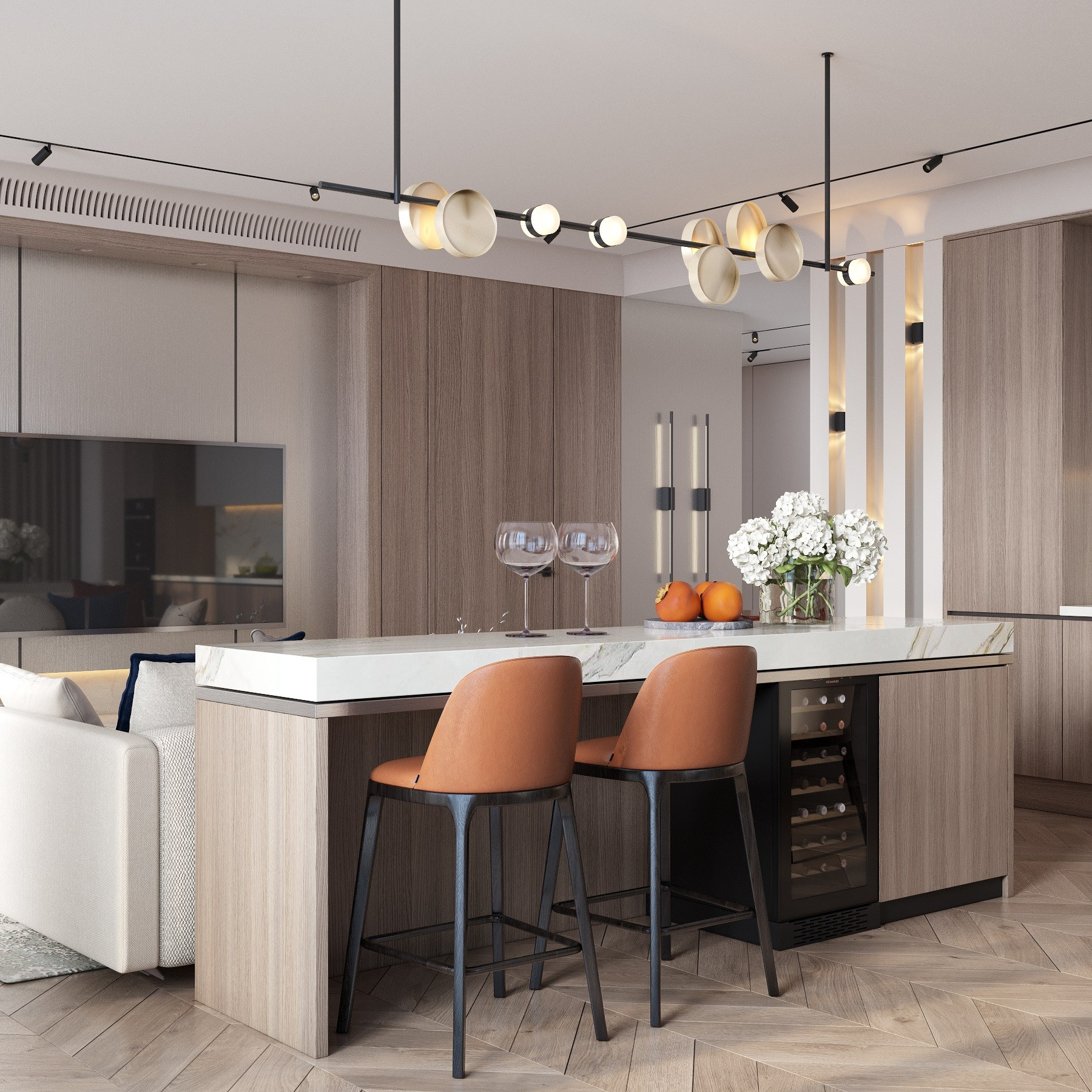 ЖК Скай хаус 4. Дизайн интерьера в Москве