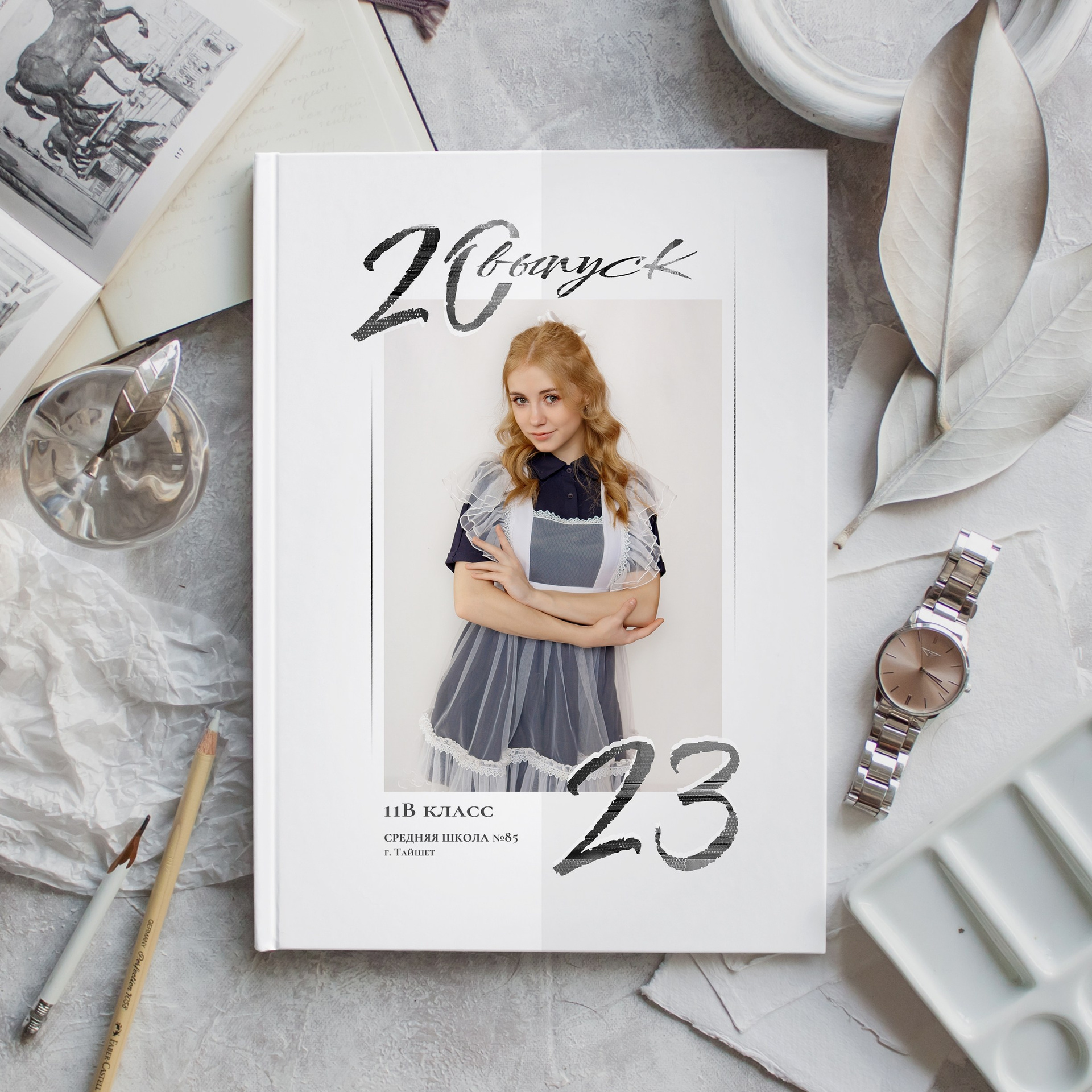 АЛЬБОМ С ГОДОВЫМ СОПРОВОЖДЕНИЕМ 15-20 РАЗВОРОТОВ. Школьный и свадебный фотограф Анастасия Соколовская, Тайшет