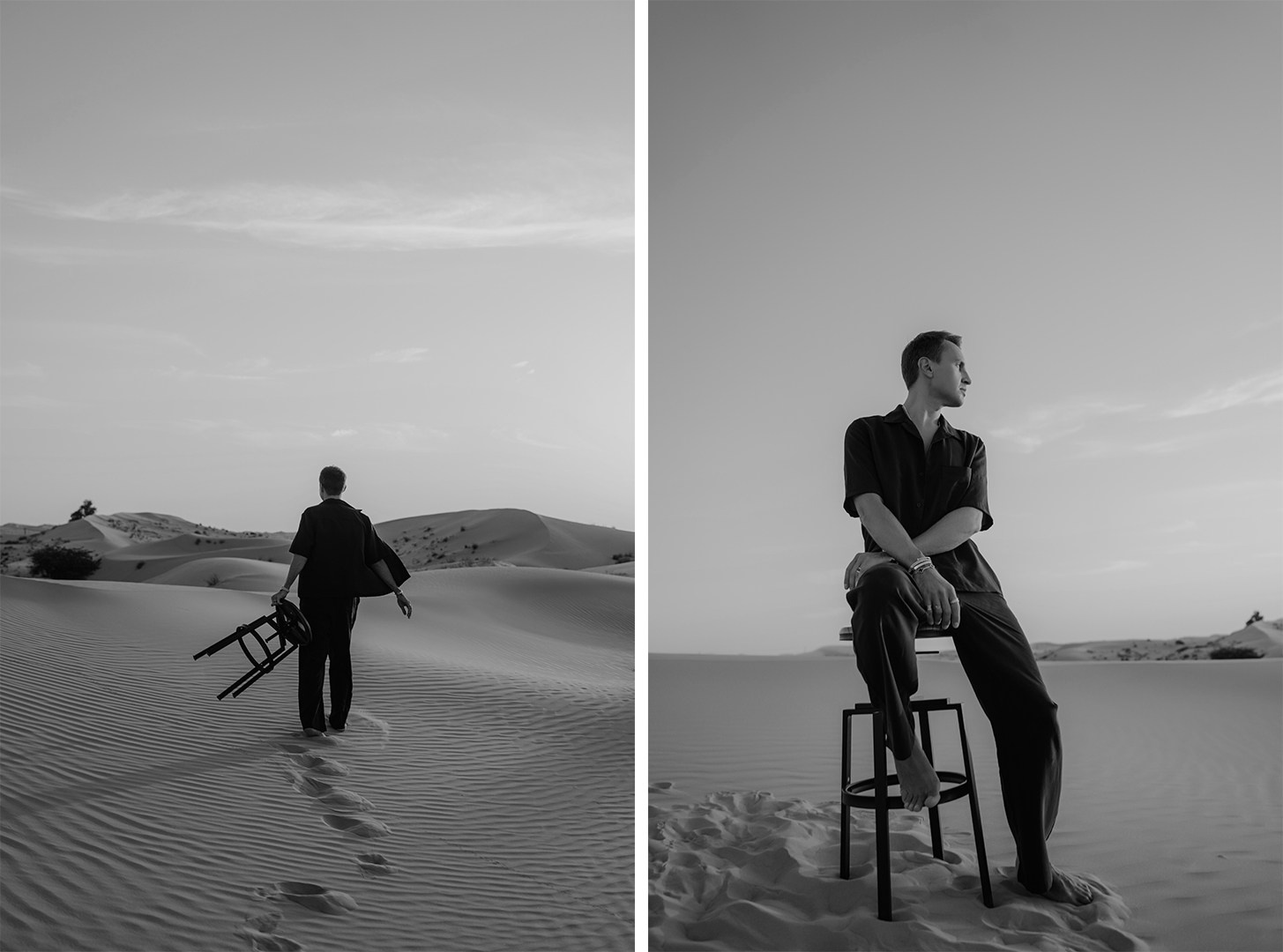 фотограф в Абу Даби, мужская фотосессия в пустыне