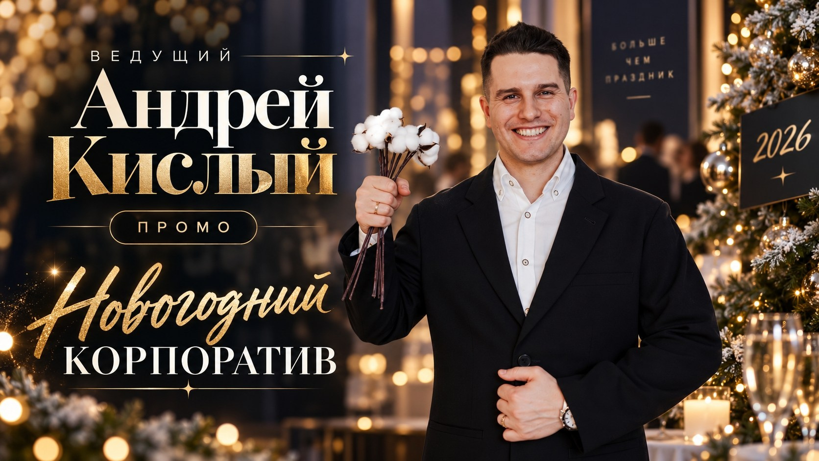 Ведущий Андрей Кислый — свадьба юбилей корпоратив в Питере