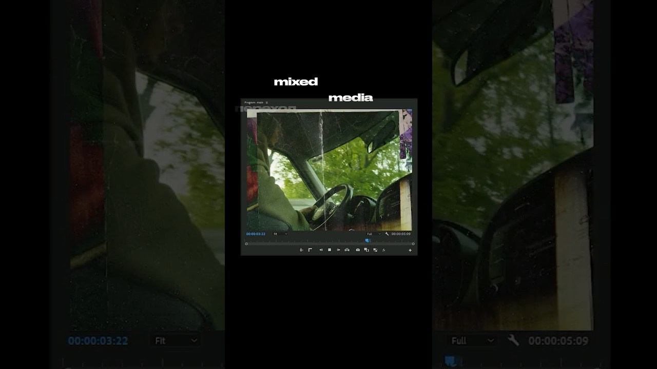 Mixed media transition