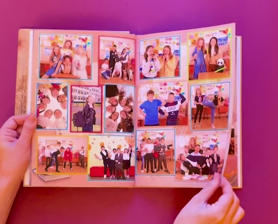 Классическая выпускная фотокнига для 4 класса. Выпускные альбомы в Москве и Подмосковье