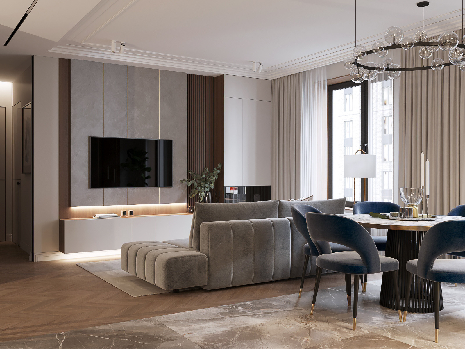 ЖК Дискавери. Дизайн интерьера в Москве