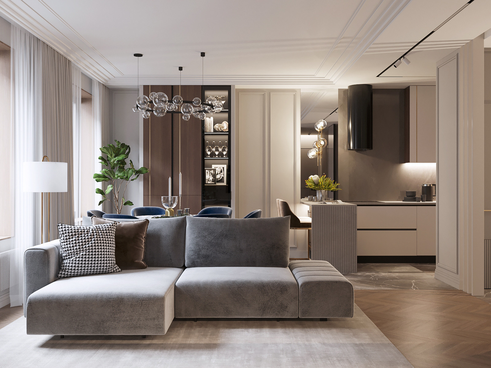 ЖК Дискавери. Дизайн интерьера в Москве