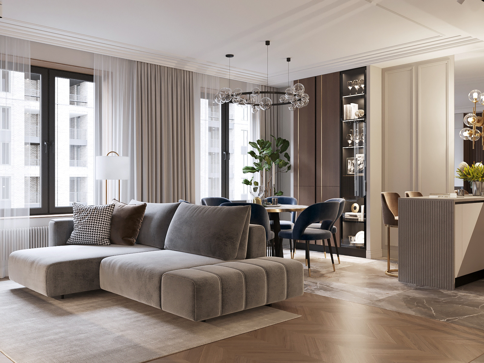 ЖК Дискавери. Дизайн интерьера в Москве