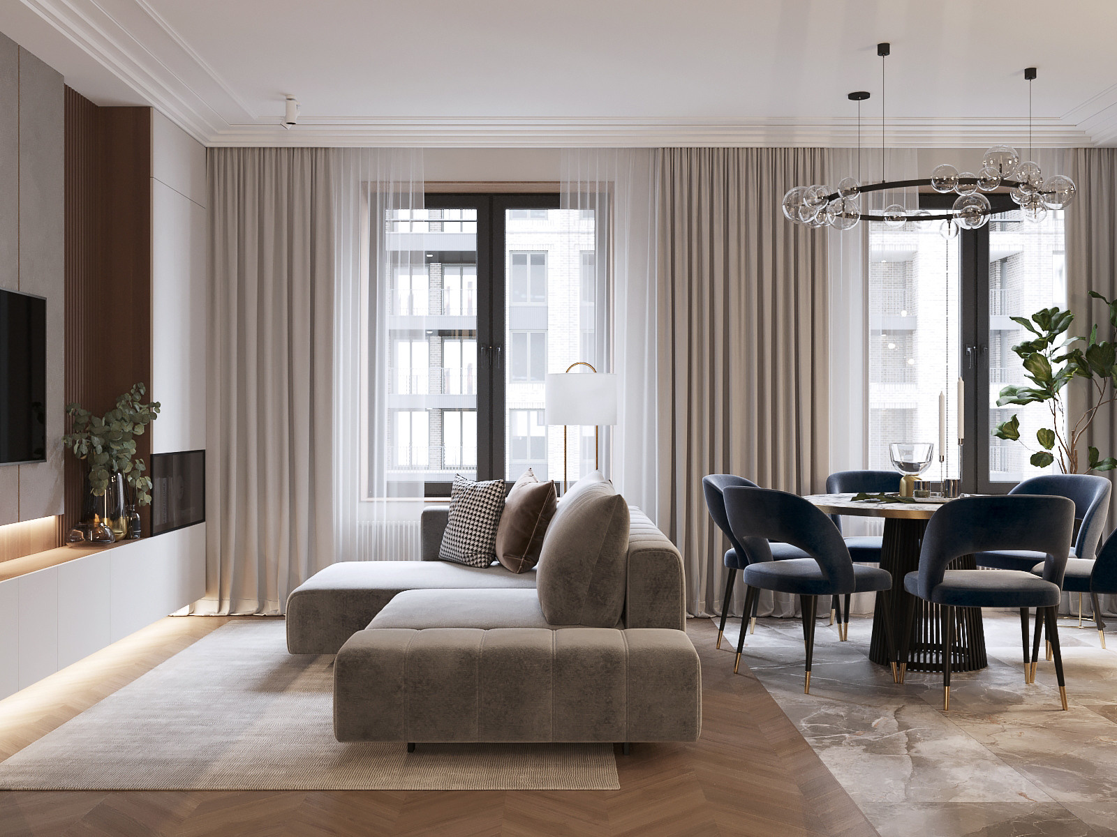 ЖК Дискавери. Дизайн интерьера в Москве