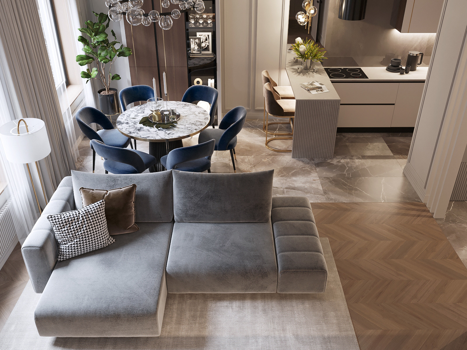 ЖК Дискавери. Дизайн интерьера в Москве