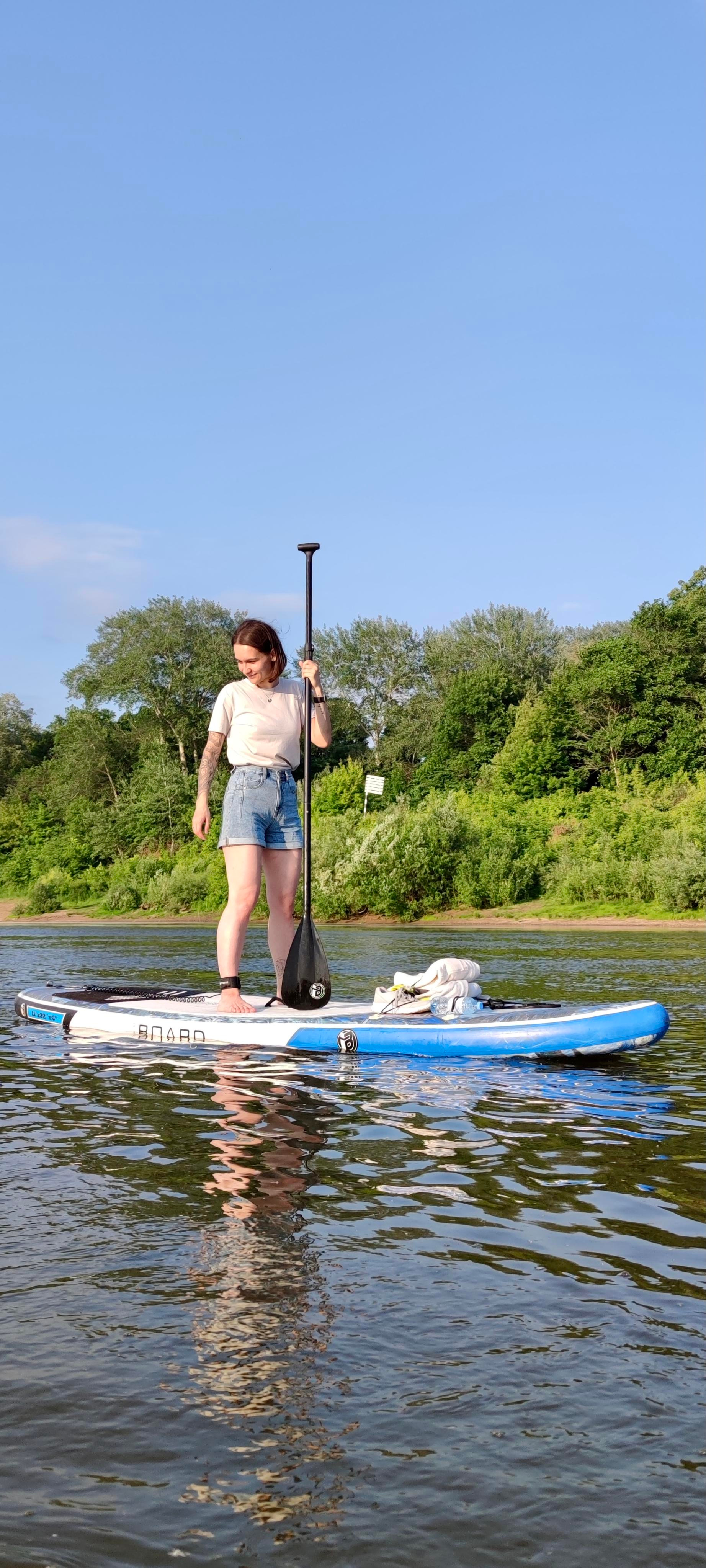 Прогулка на сапбордах в Уфе с Сипайлово до Каменной переправы