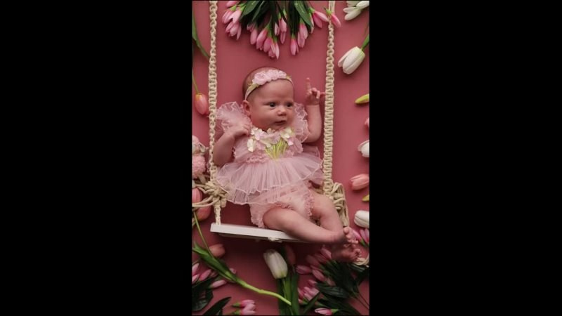 Милана, 1 месяц. Фотограф новорожденных в Новокузнецке Анна Горошникова