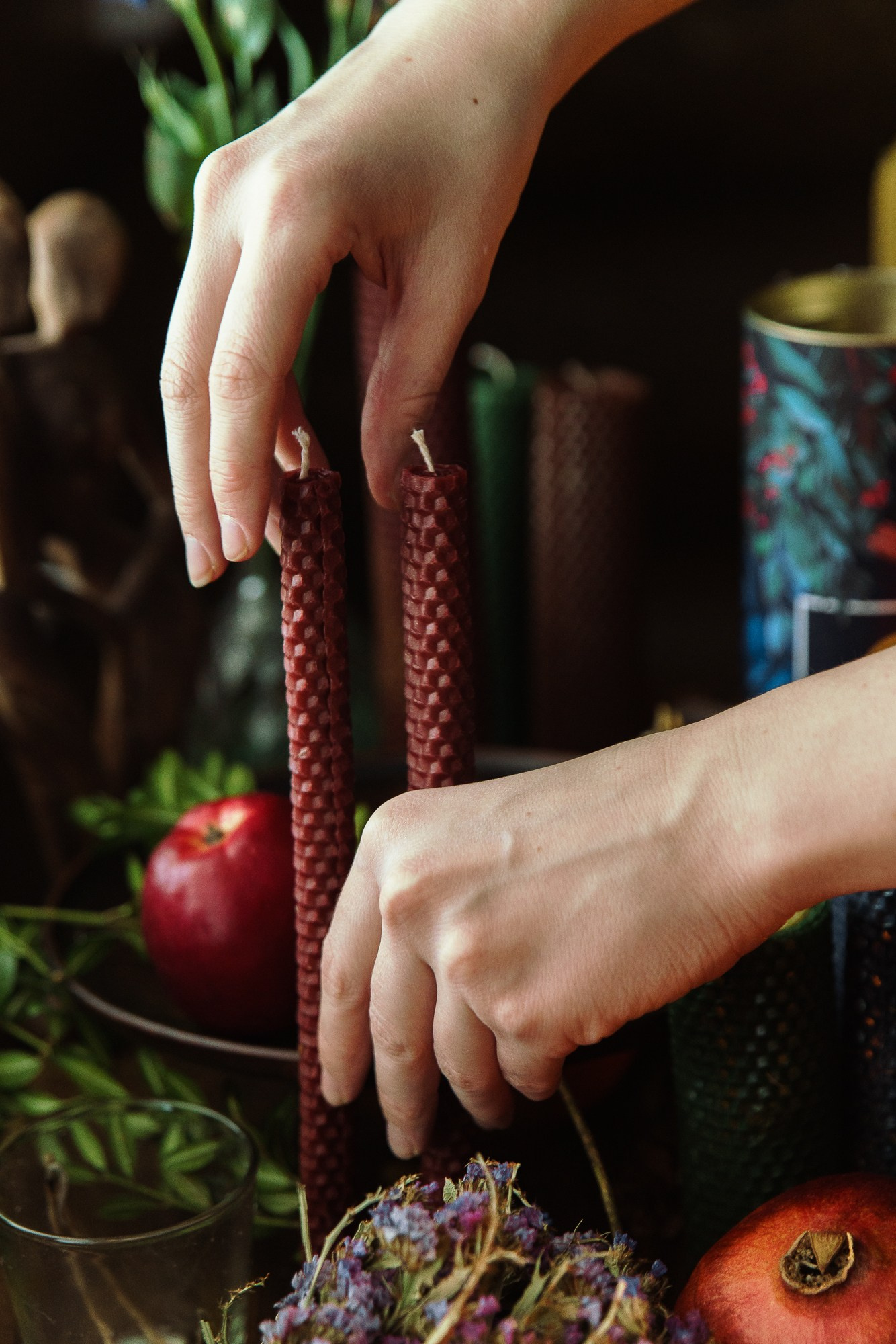 Свечи из вощины для практик