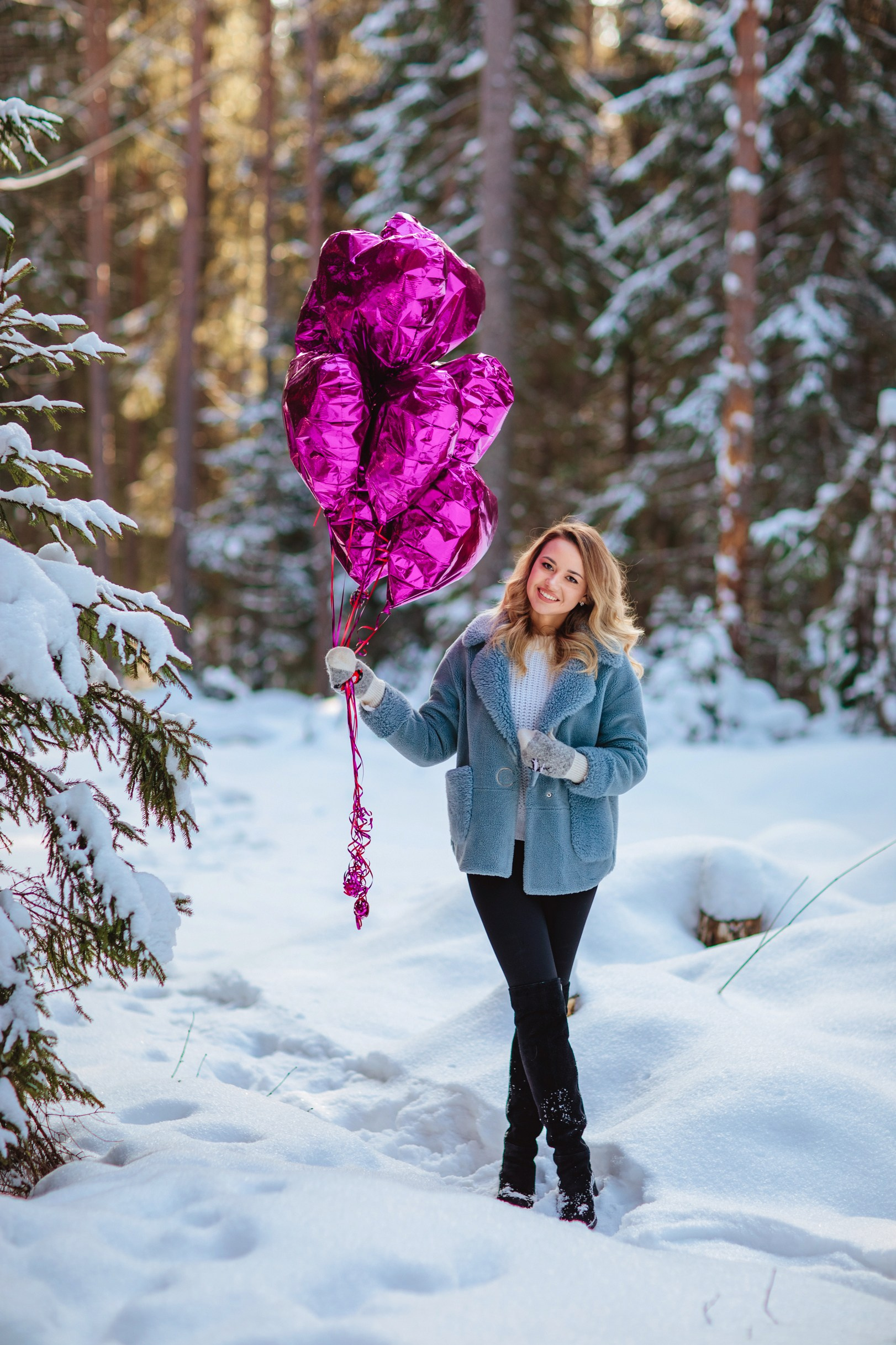 Фотосессия с шариками для Алены. Свадебный и семейный фотограф в Санкт-Петербурге и Сестрорецке