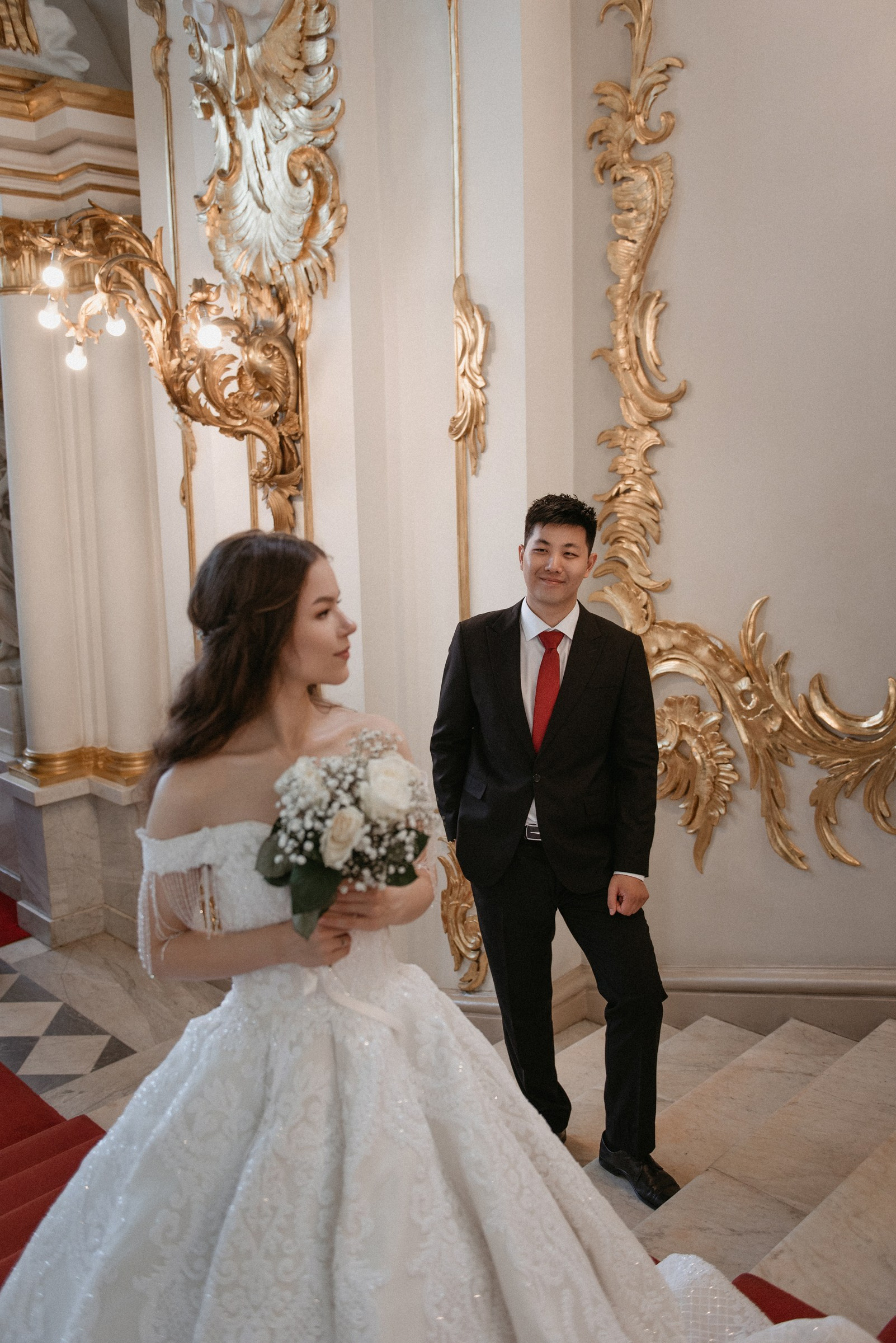 свадебная фотосессия в Эрмитаже