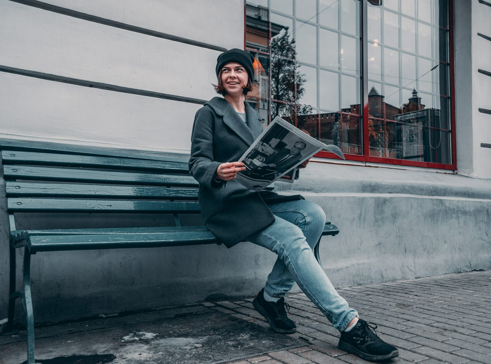 Портретная фотография молодой девушки на улице. Нижний Новгород